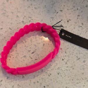 MARC JACOBS Hot Pink Twisted Bracelet